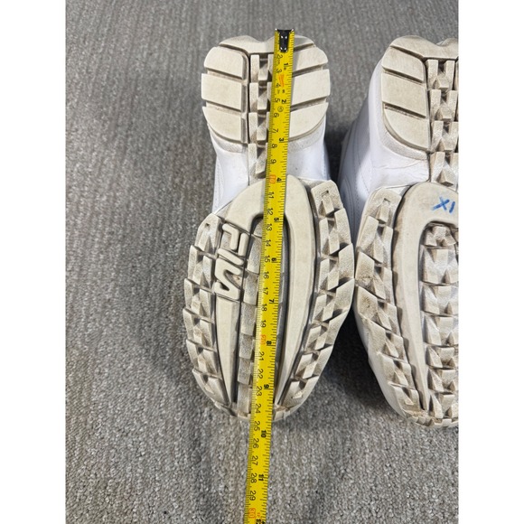 Fila Disruptor II Women's White Leather Chunky Platform Sneakers Size 8 - Picture 9 of 10